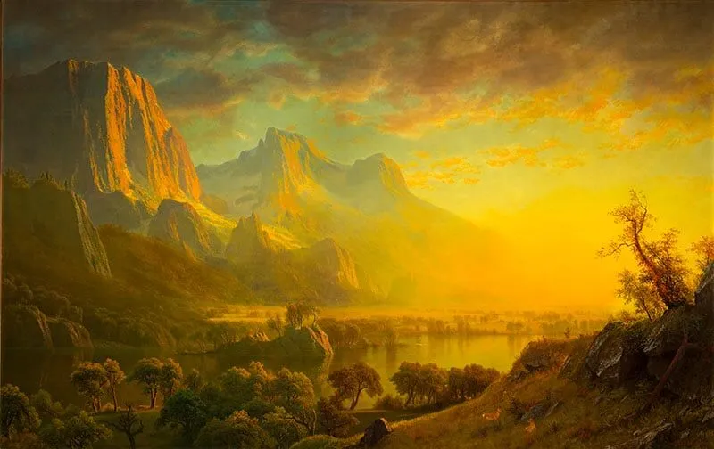 絵画 Iconic Landscape River Landscape by Annibale Carracci