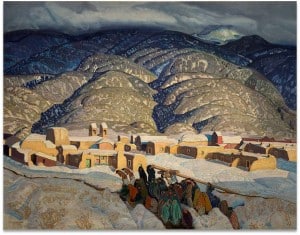 Ernest Blumenschein, "Sangre de Cristo Mountains", 1926