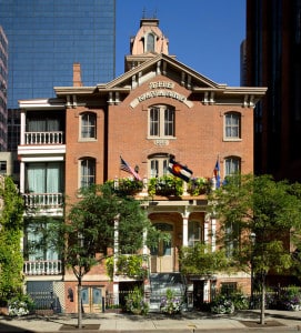 Exterior view of an art museum in Denver