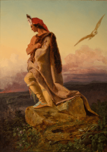 Last of Mohicans, painting by Emanuel Gottlieb Leutze