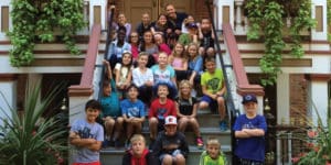 Children on field trip to an art museum in Denver