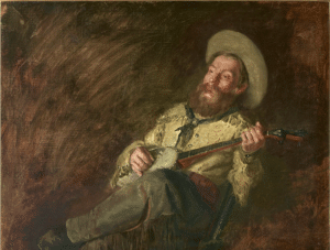 Cowboy Singing, painting by Thomas Eakins
