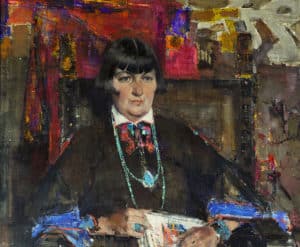 Portrait of Mabel Dodge Luhan, painting by Nicolai Ivanovich Fechin