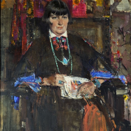 Nicolai Ivanovich Fechin's painting, Portrait of Mabel Dodge Luhan
