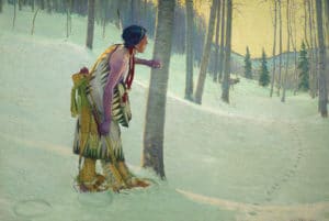 The Elk Hunter, painting by Bert Phillips