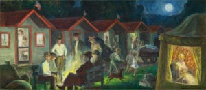 Tourist Cabins, painting by John Steuart Curry