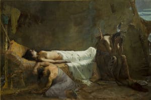 The Death of Minnehaha, painting by William de Leftwich Dodge