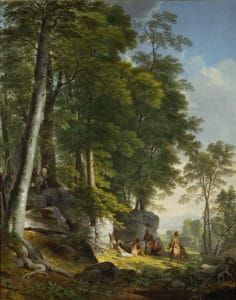 Asher B. Durand's painting "Indian Rescue"