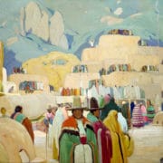Pueblo Of Taos, painting by Victor Higgins