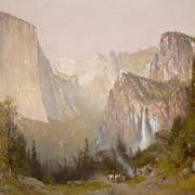 Thomas Hill's painting "Yosemite Valley"