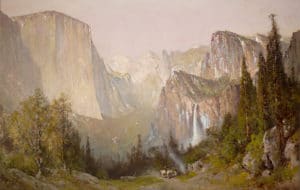 Thomas Hill's painting "Yosemite Valley"