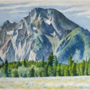 Mount Moran, painting by Edward Hopper