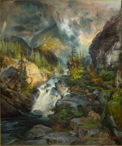 Thomas Moran's painting "Children of the Mountain"