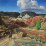 Chama Running Red, painting by John Sloan
