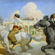 The Lady Wins, painting by Newell Convers Wyeth