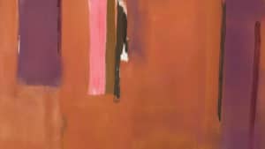 close up of Phoenix 1976, painting by Helen Frankenthaler