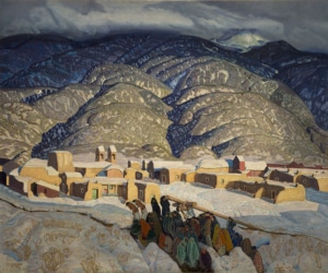Sangre de Christo, painting by Ernest Blumenschein