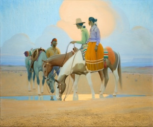 Evening Cloud, painting by Gerard Curtis Delano