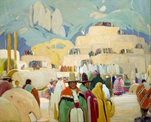 Pueblo Of Taos, painting by Victor Higgins