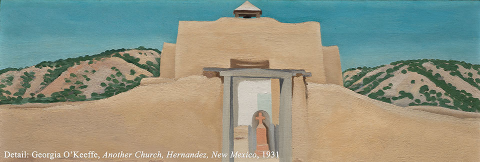 Another Church Hernandez New Mexico, painting by Georgia O'Keeffe