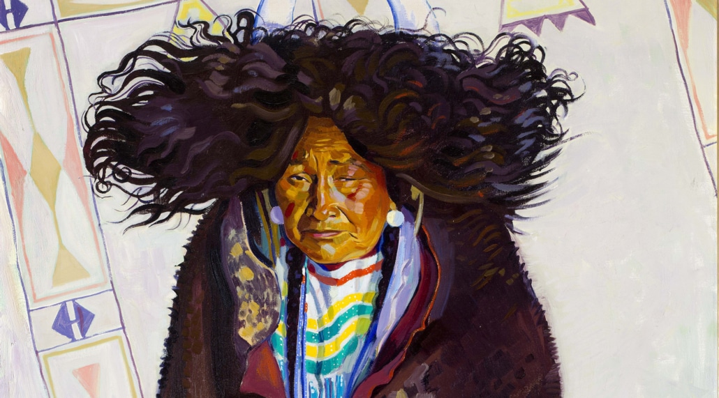 Always Howling Woman, painting by Winold Reiss